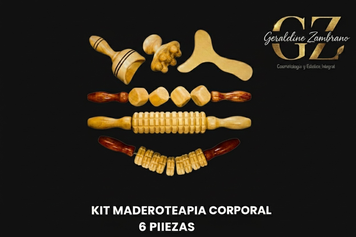 🪵✨ Kit Corporal de Maderoterapia 6 Piezas
